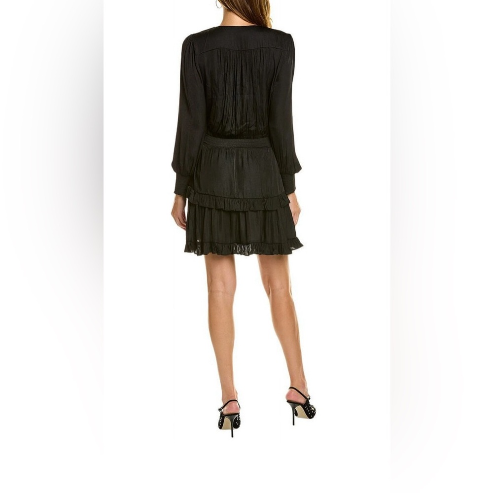 Socialite womens  Smocked Mini Dress, L, Black - Picture 2 of 5